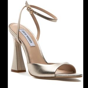 Steve Madden Metallic Ankle Strap Sandals